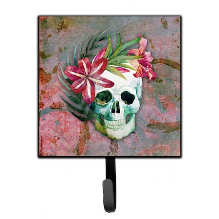 Jensendistributionservices Day of the Dead Skull Flowers Leash or Key Holder MI1654815